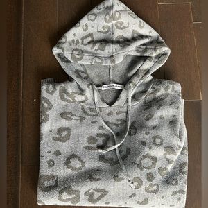 Animal print hoodie